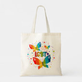 Butterfly Pride Love is liefde voor LGBT-bewustzij Tote Bag (Achterkant)