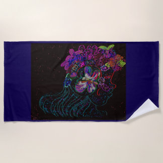 Butterfly Princess Beach Towel Strandlaken