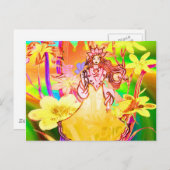 Butterfly Princess Briefkaart (Voorkant / Achterkant)