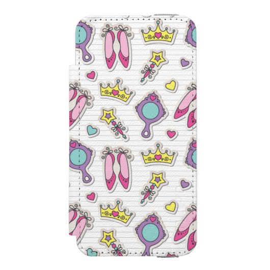 butterfly princess incipio iPhone portemonnee hoesje (Voorkant Agenda)