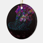 Butterfly Princess Keramisch Ornament (Links)