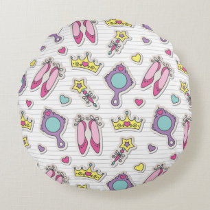 butterfly princess rond kussen