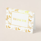 Butterfly Print Dank u Folie Kaarten (Voorkant)