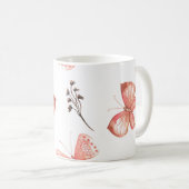 Butterfly Print Koffiemok (Voorkant rechts)