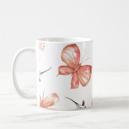 Butterfly Print  Koffiemok