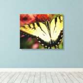 Butterfly Quad Canvas Wrap (Insitu (Houten vloer))