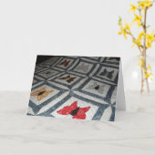 Butterfly Quilt Verjaardag Kaart (Gele Bloem)