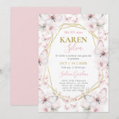 Butterfly Quinceanera Kaart (Voorkant / Achterkant)