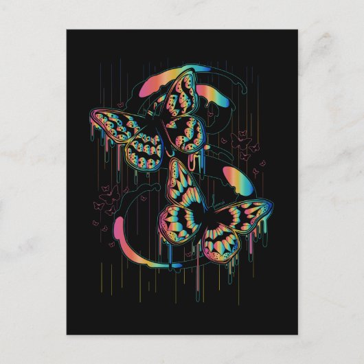 Butterfly Rain Briefkaart (Voorkant)