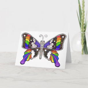 Butterfly Rainbow-Wenskaart Kaart