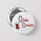 BUTTERFLY-REEKS 2 van Slag-overleving Ronde Button 5,7 Cm (Voorkant /achterkant)