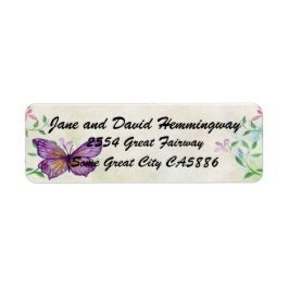 Butterfly Return Address Labels