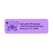 Butterfly Return Address Labels (Voorkant)