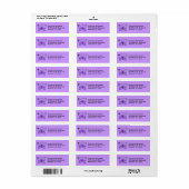 Butterfly Return Address Labels (Full Sheet)