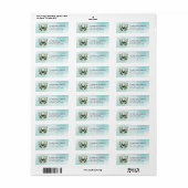 Butterfly Return Address Labels (Full Sheet)