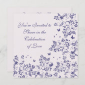 Butterfly Romance / Deep Lavendar Kaart (Voorkant / Achterkant)