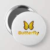 Butterfly Ronde Button 4,0 Cm (Voorkant /achterkant)