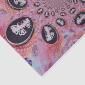  Butterfly Roze Chic Elegant Pearls Tissuepapier (Detail)