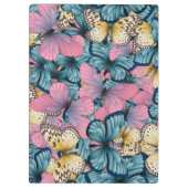 Butterfly roze en blauwe hive | Klembord voor vlin (Achterkant)