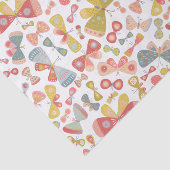 Butterfly roze groen tissuepapier (Detail)