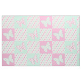 Butterfly roze Mint Green Polka Dots Stof (Fat Quarter)