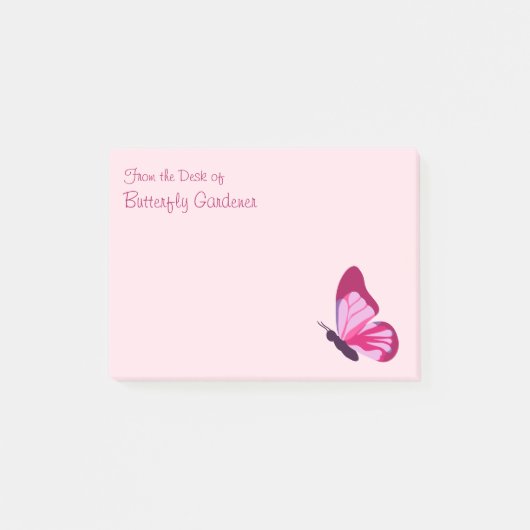 Butterfly Roze Paars Post-it® Notes (Voorkant)