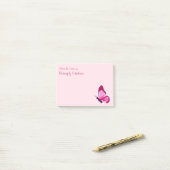 Butterfly Roze Paars Post-it® Notes (Op bureau)
