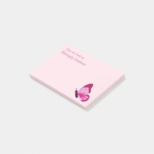 Butterfly Roze Paars Post-it® Notes (Schuin)