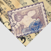 Butterfly, Rozen en Noten Ephemera Tissuepapier (Detail)