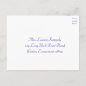 Butterfly RSVP Uitnodiging Briefkaart (Achterkant)