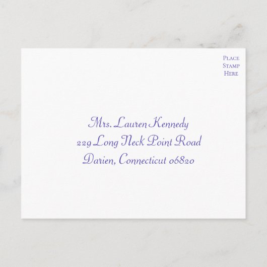 Butterfly RSVP Uitnodiging Briefkaart (Achterkant)