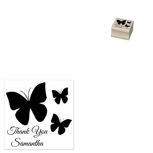 Butterfly Rubberstempel (Gestempeld)