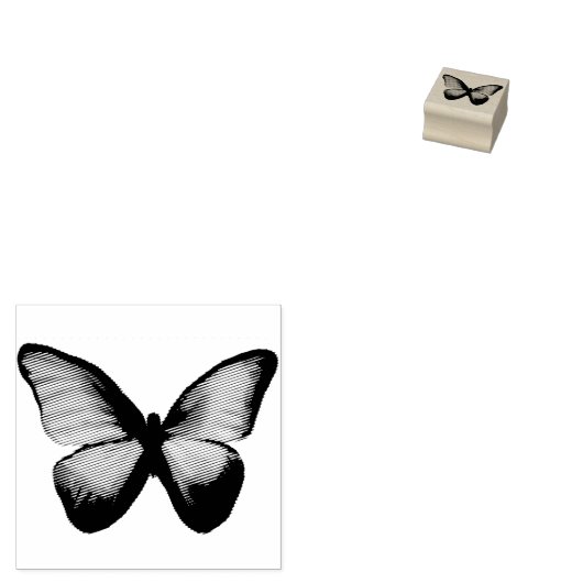 Butterfly Rubberstempel (Gestempeld)