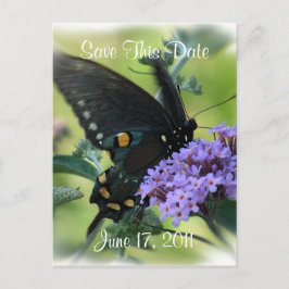 Butterfly-save the date- aanpassen. aankondigingskaart