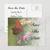 Butterfly Save the Date Briefkaart (Voorkant / Achterkant)