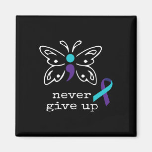 Butterfly Semicolon Gift Zelfmoord Preventie Aware Magneet