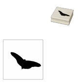Butterfly Silhouette - zwart Rubberstempel (Gestempeld)