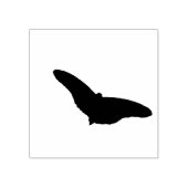 Butterfly Silhouette - zwart Rubberstempel (Afrduk)