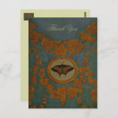 Butterfly Silk Cloth ~ Briefkaart / Uitnodigingen (Voorkant / Achterkant)