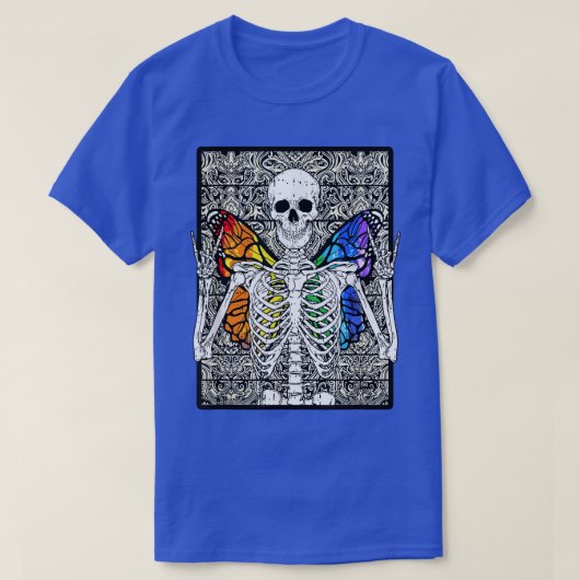Butterfly Skeleton Fairycore Aesthetic T-shirt (Design voorkant)