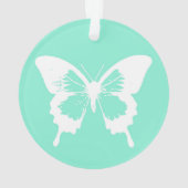Butterfly sketch, aqua en white ornament (achterkant)