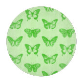 Butterfly sketch, kalkgroen snijplank (Voorkant)