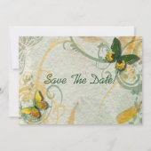 Butterfly slaat de datum op save the date (Voorkant)