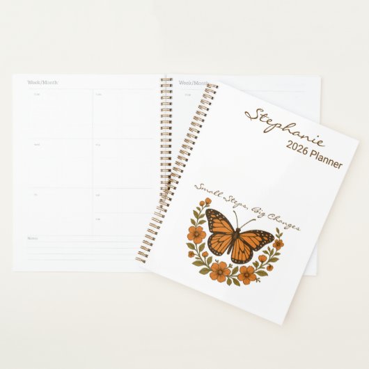 Butterfly Small Steps Big Changes Planner (Display)