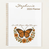 Butterfly Small Steps Big Changes Planner (Devant)