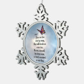 Butterfly "So Loved" Tin Sneeuwvlok Ornament (Rechts)