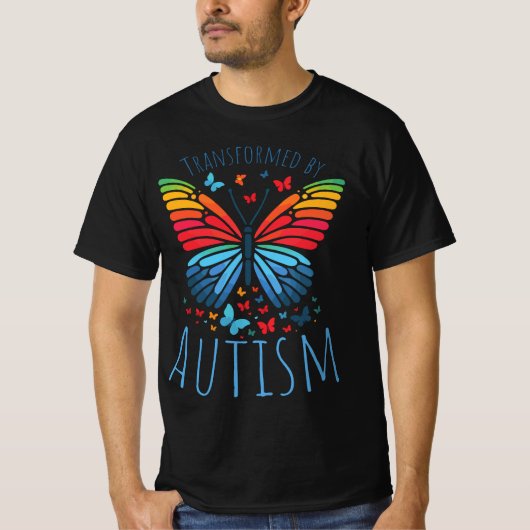 Butterfly Spectrum - Transformed by Autism T-shirt (Voorkant)