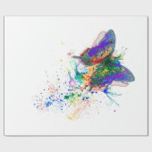Butterfly spits cadeaupapier (Vlak)