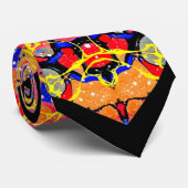 Butterfly Splash Kaleidoscoop Twee Stropdas (Opgerold)