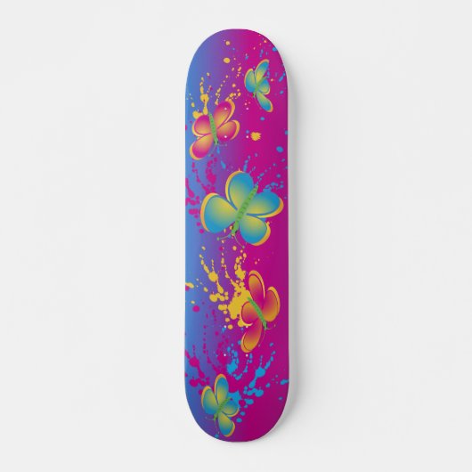 Butterfly Splash Skateboard (Voorkant)